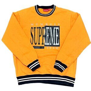 Supreme Mens Crew Neck Sweatshirt Orange Large